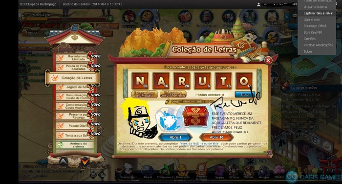 EVENTO NARUTO ONLINE