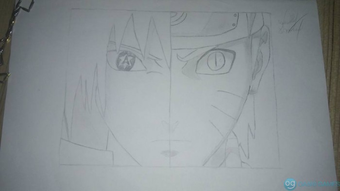 Como Desenhar o Naruto Modo Sennin - Passo a Passo - Drawing Naruto Sennin  