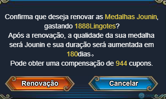 Com medalha ativa