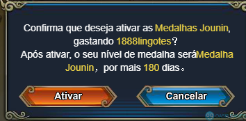 Sem medalha ativa