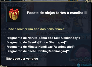 Pacote de ninjas fortes á escolha III