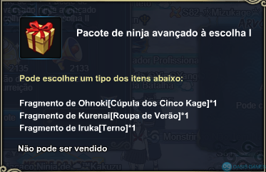 Pacote de ninja avançado á escolha I