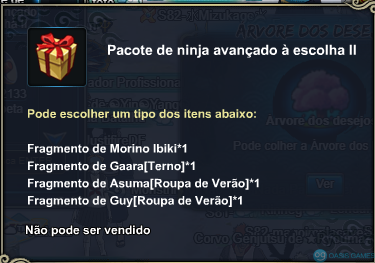 Pacote de ninja avançado á escolha II