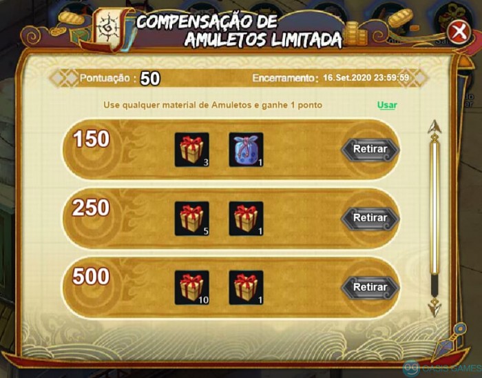 Compensação de Amuleto