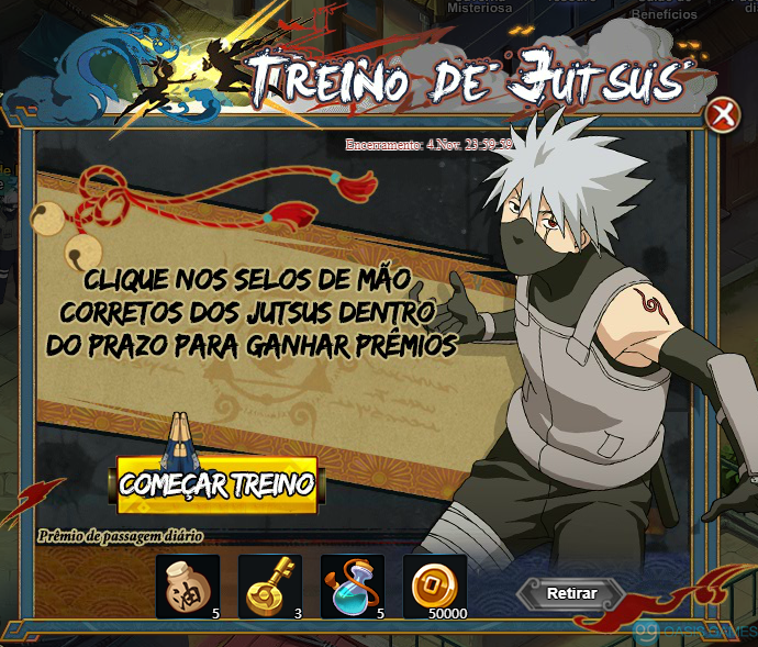 Treino de jutsus