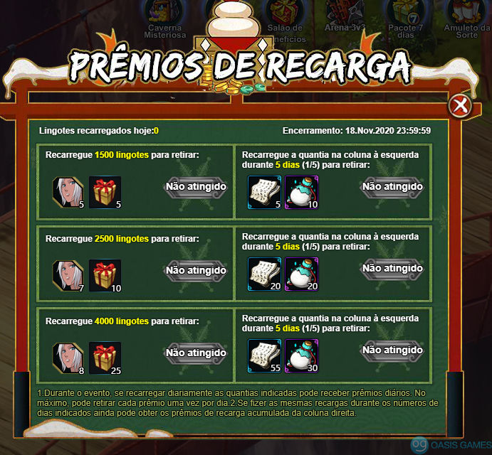 Premios de Recarga