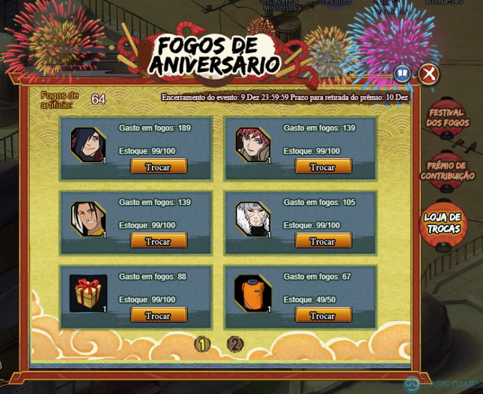 Fogos de Aniversario premios