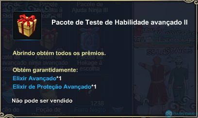 Pacote de Teste de Habilidade avançado II