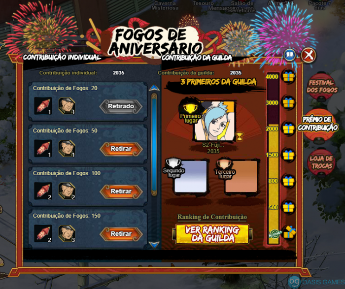 Fogos de aniversario