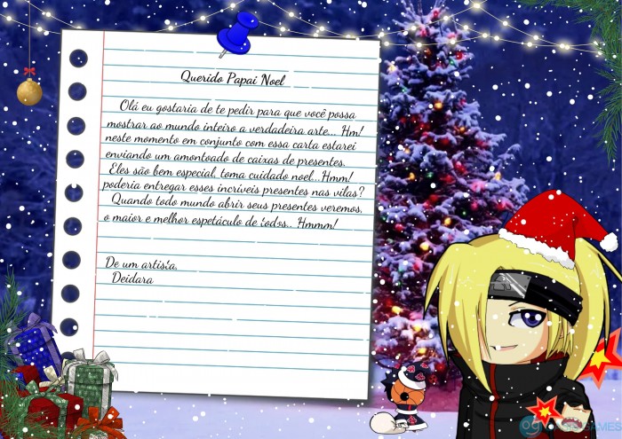 Carta Natal Deidara